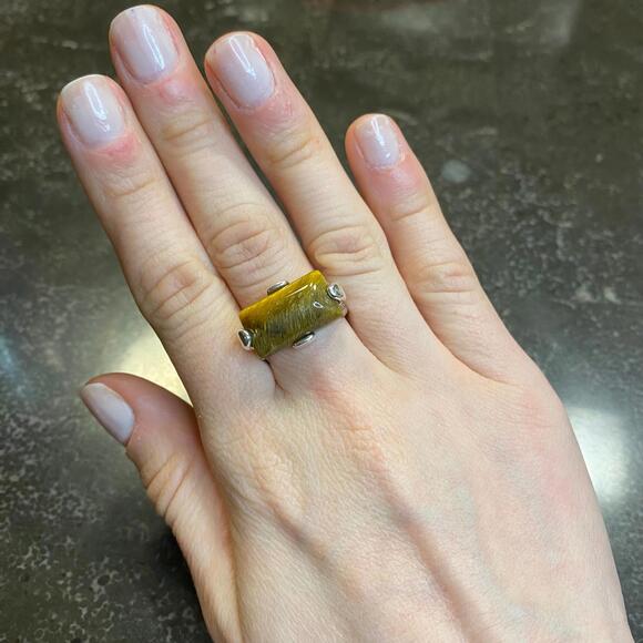 Tiger's Eye Ring Size 6 - Picture 1 of 2